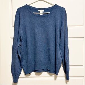 Size Large Blue H&M Crewneck Sweater